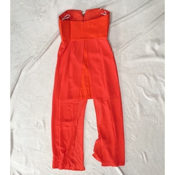 Jovonna Nico red sleeveless mini dress with maxi overlay | Sz 4, NWT - Picture 6 of 6